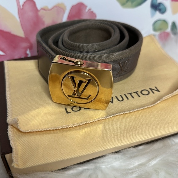 💯Authentic Louis Vuitton Monogram Canvas LV Cut Belt 80CM🍀 - Picture 11 of 15